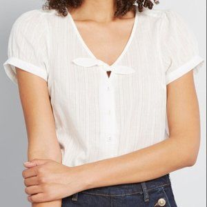 Polished Touch Cotton Blouse